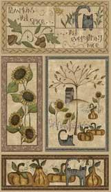 Pumpkin Spice fabric panels