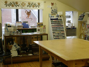quilt store table